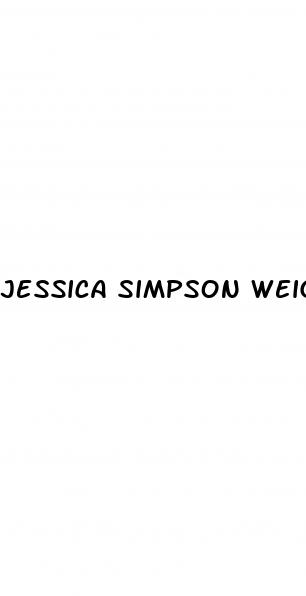 jessica simpson weight loss program