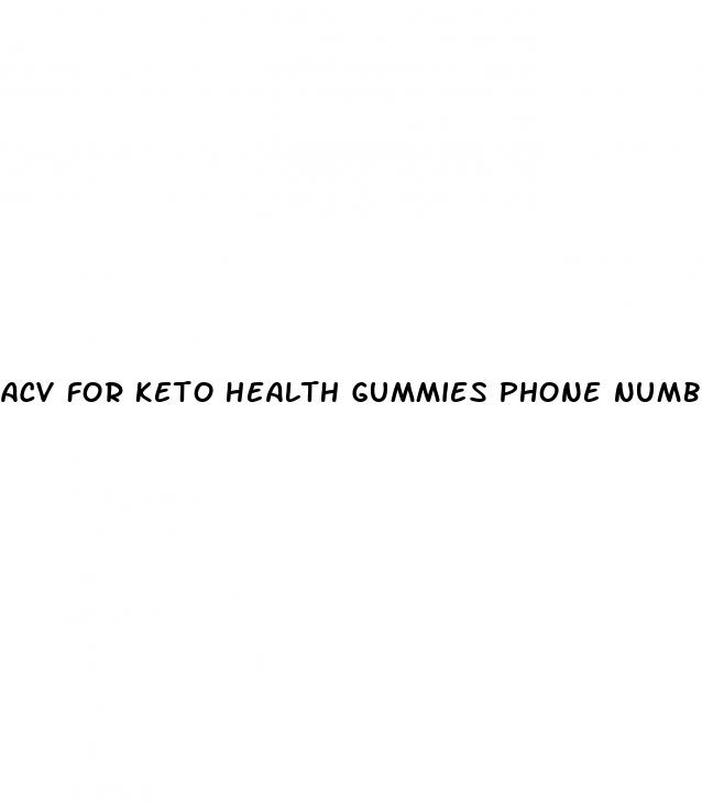 acv for keto health gummies phone number customer service