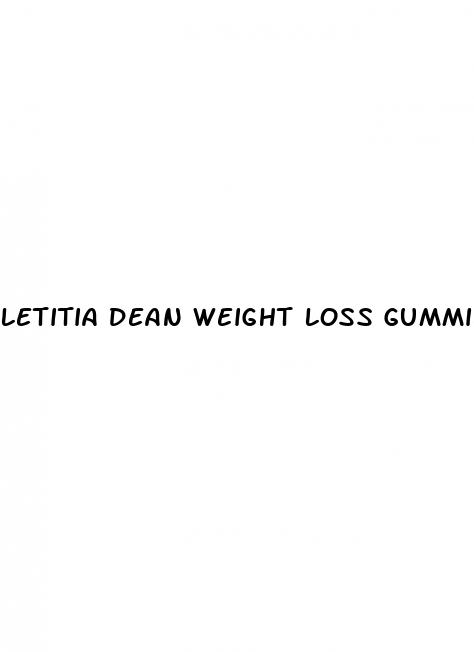 letitia dean weight loss gummies