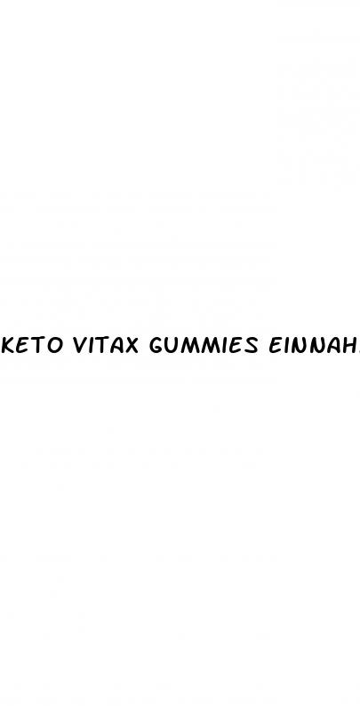keto vitax gummies einnahme