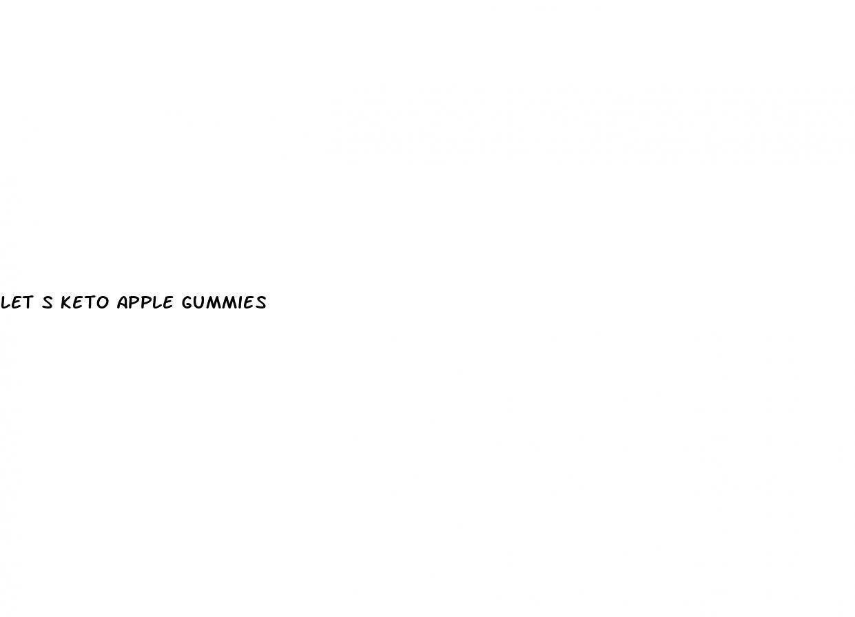 let s keto apple gummies