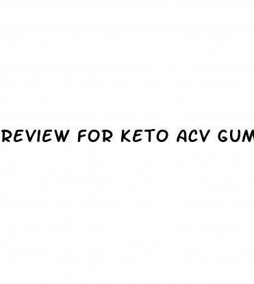 review for keto acv gummies