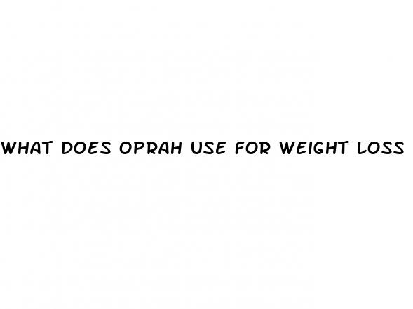 what does oprah use for weight loss