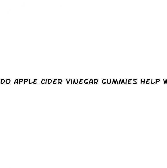 do apple cider vinegar gummies help with weight loss