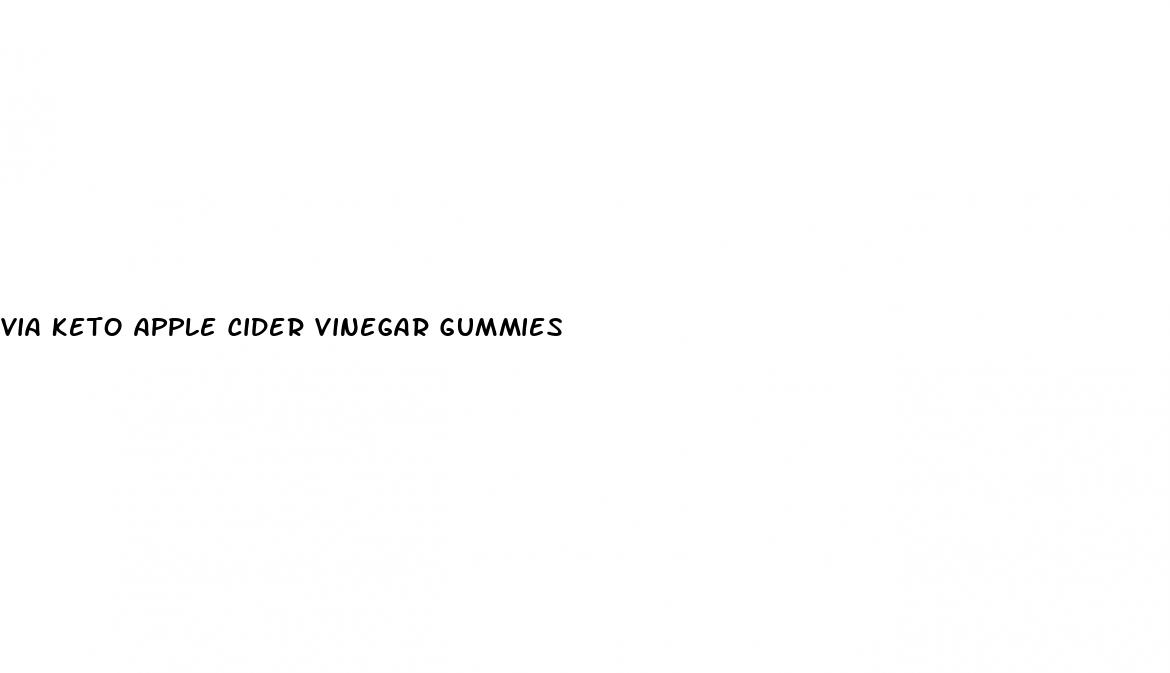 via keto apple cider vinegar gummies