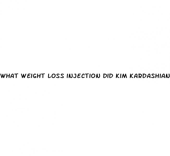 what weight loss injection did kim kardashian take