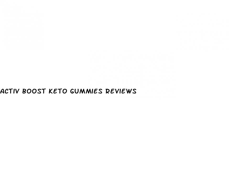activ boost keto gummies reviews