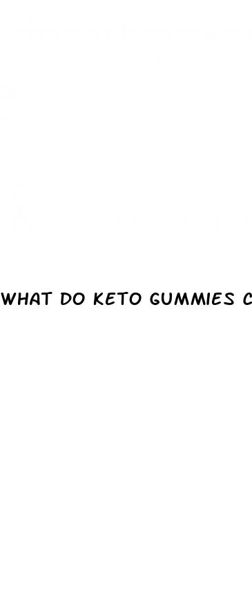what do keto gummies contain