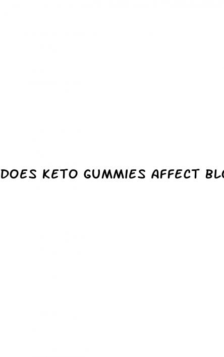 does keto gummies affect blood pressure