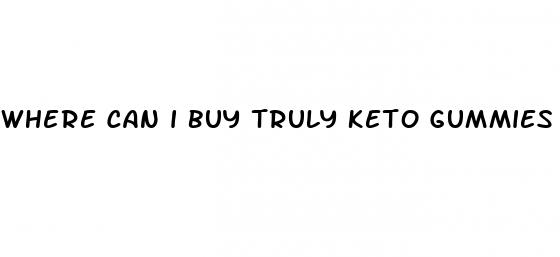 where can i buy truly keto gummies