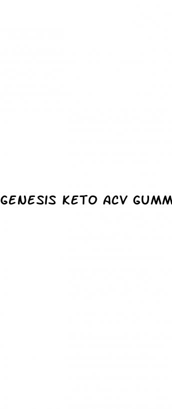genesis keto acv gummies weight loss support