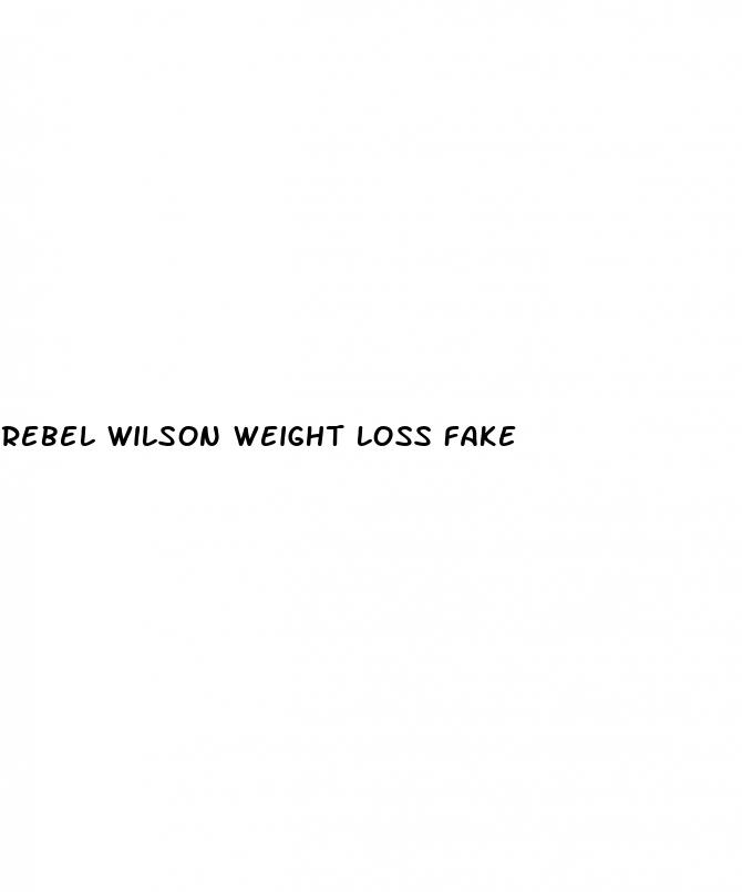 rebel wilson weight loss fake