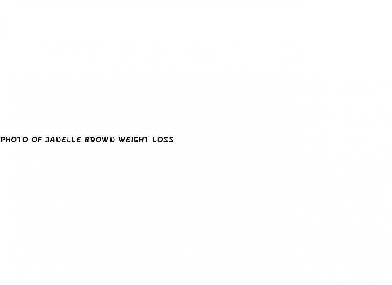 photo of janelle brown weight loss