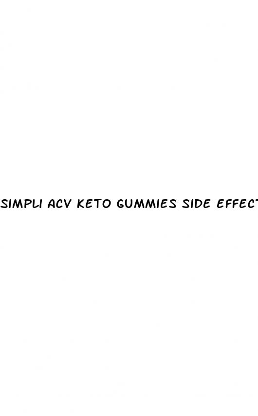 simpli acv keto gummies side effects