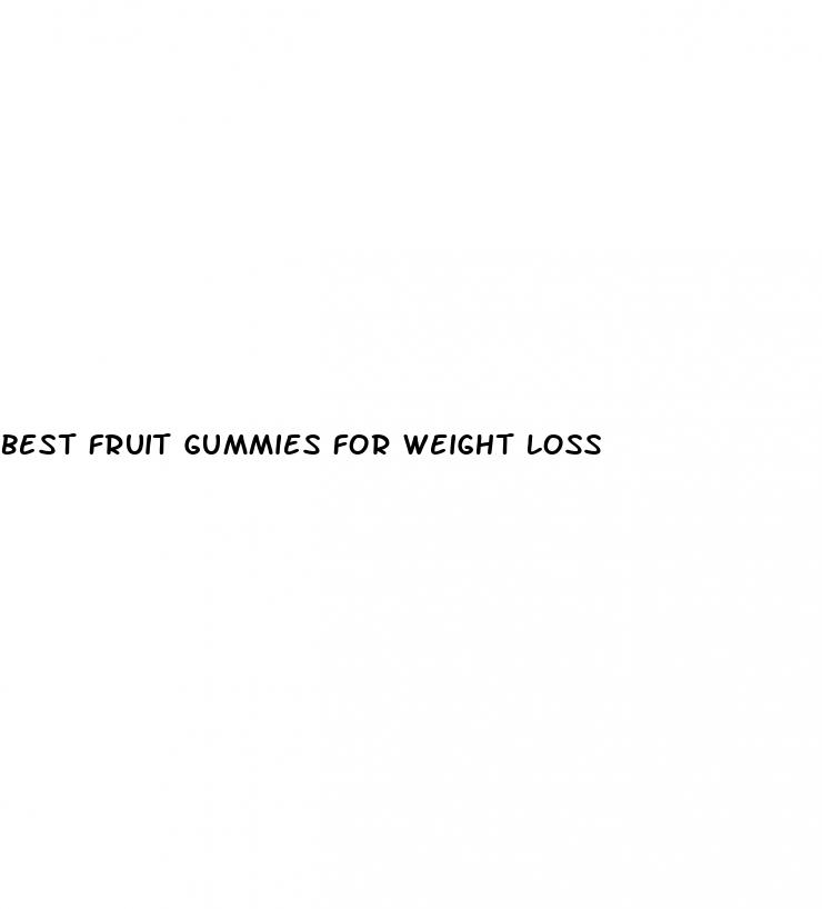 best fruit gummies for weight loss