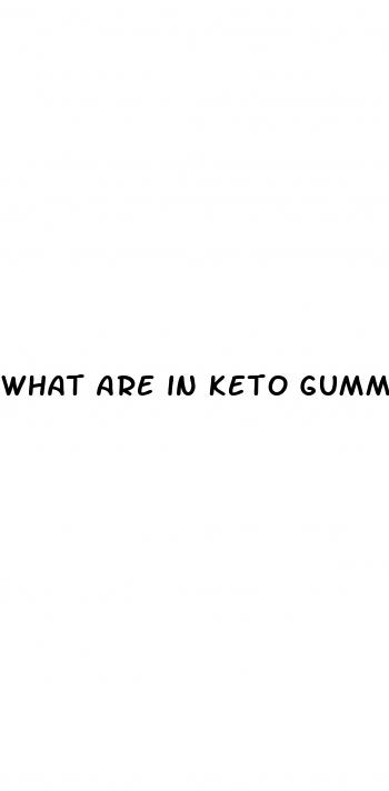 what are in keto gummies