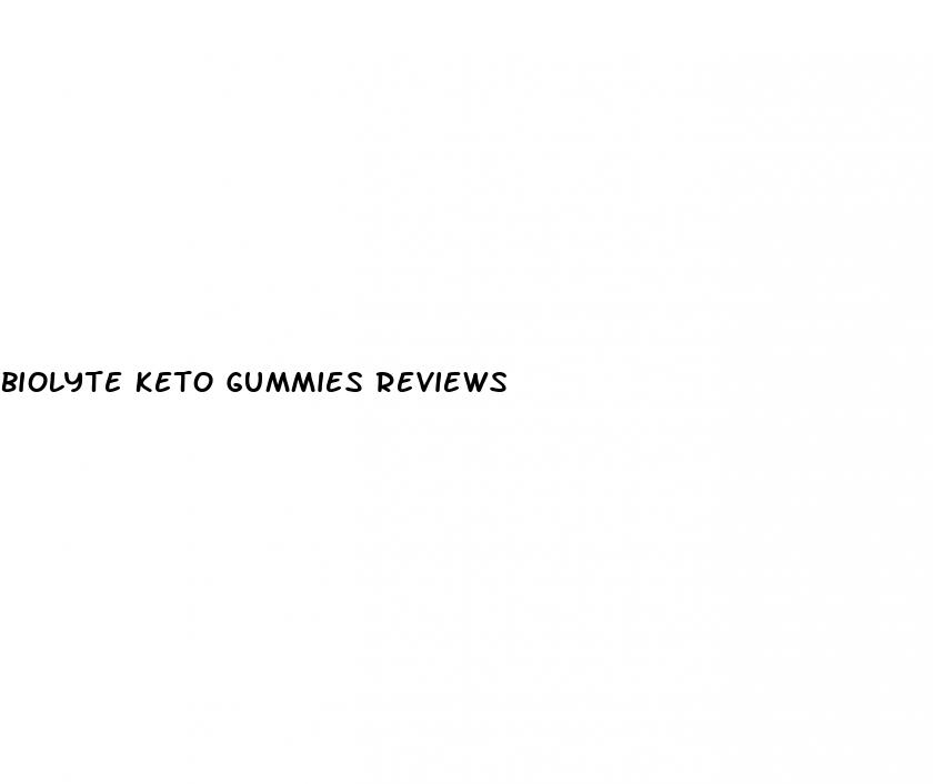 biolyte keto gummies reviews