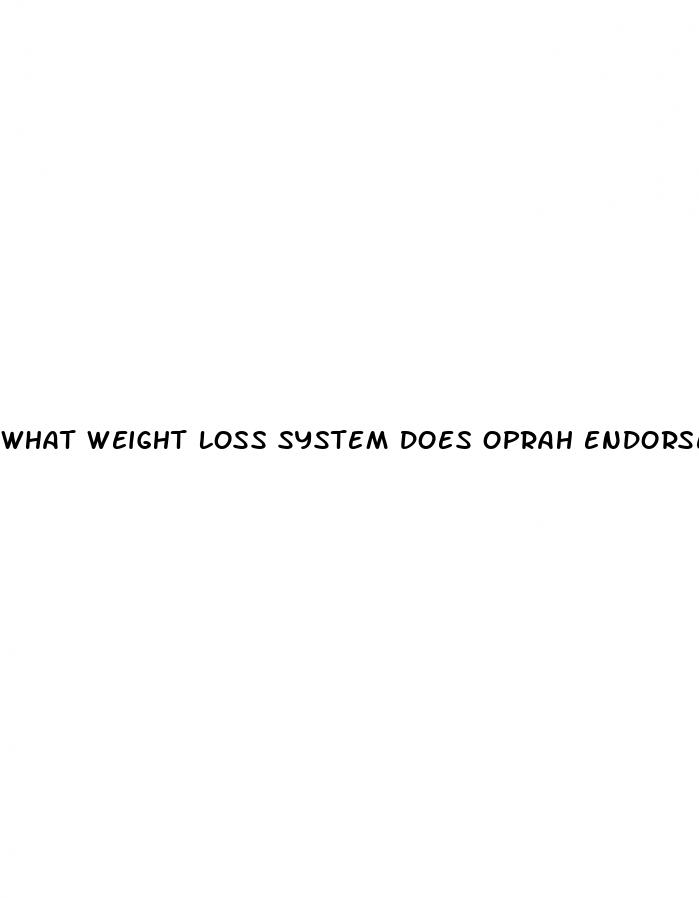 what weight loss system does oprah endorse