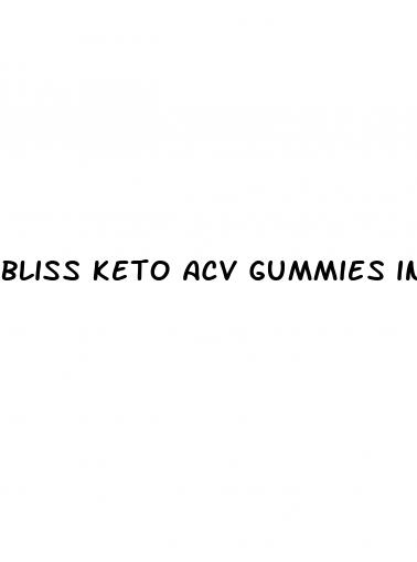 bliss keto acv gummies ingredients label