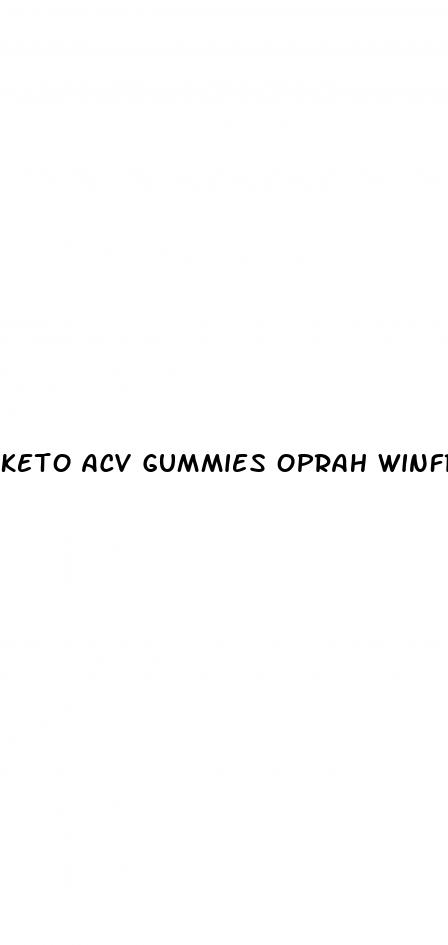 keto acv gummies oprah winfrey