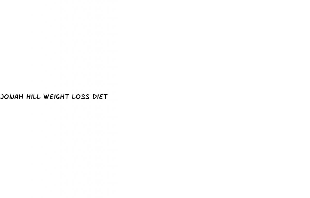 jonah hill weight loss diet