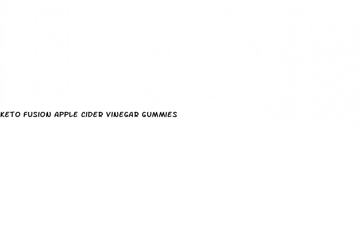 keto fusion apple cider vinegar gummies