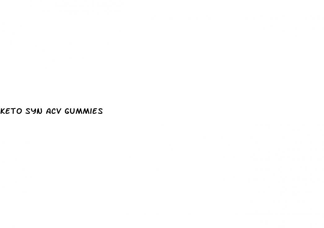 keto syn acv gummies