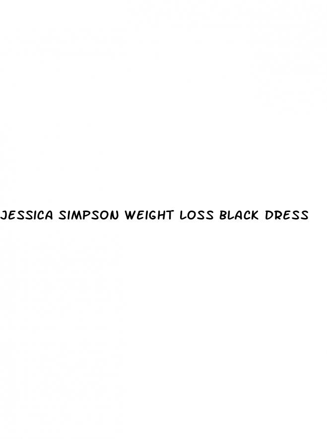 jessica simpson weight loss black dress