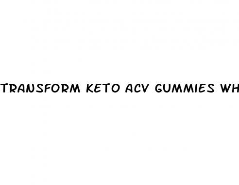 transform keto acv gummies where to buy