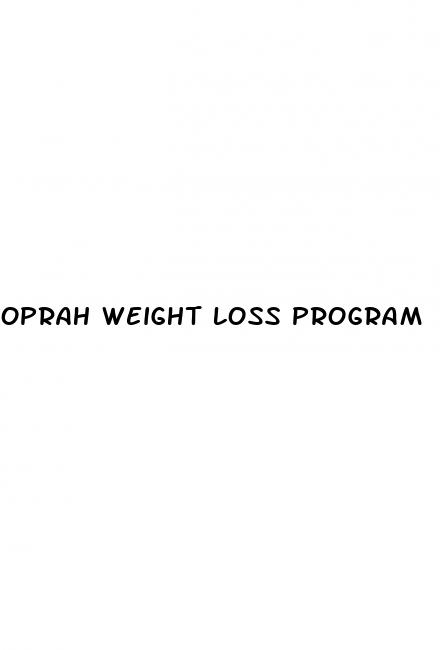 oprah weight loss program