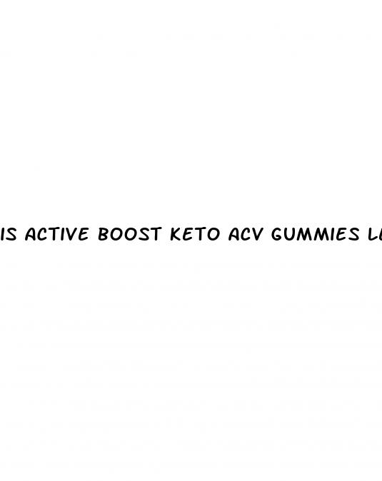 is active boost keto acv gummies legit
