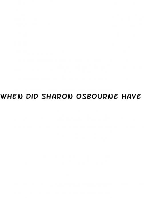 when did sharon osbourne have weight loss surgery