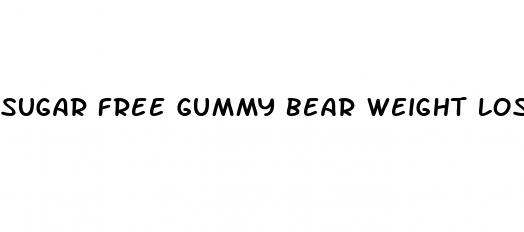 sugar free gummy bear weight loss
