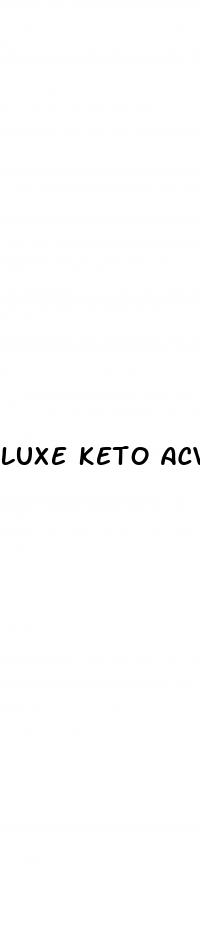 luxe keto acv gummies side effects