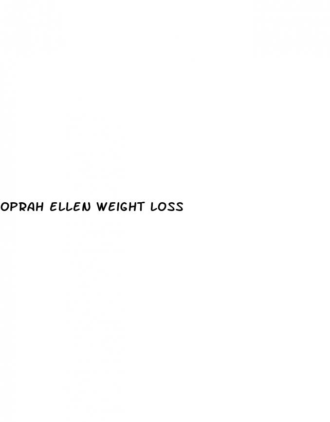 oprah ellen weight loss