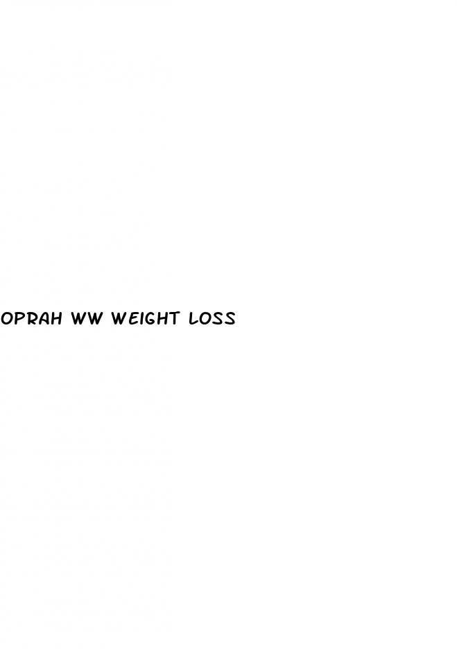 oprah ww weight loss