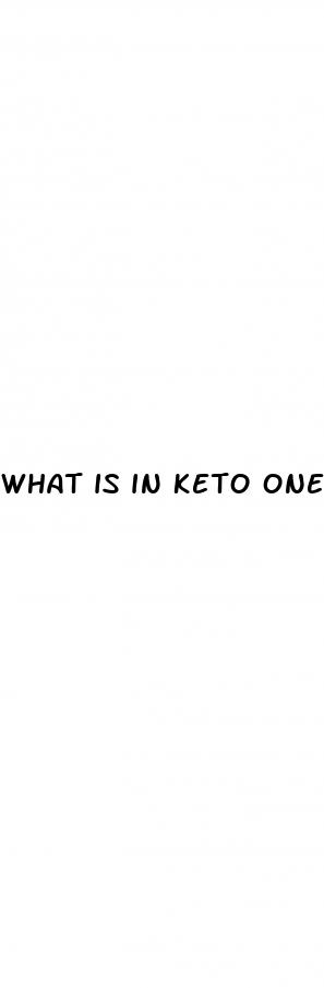 what is in keto one gummies