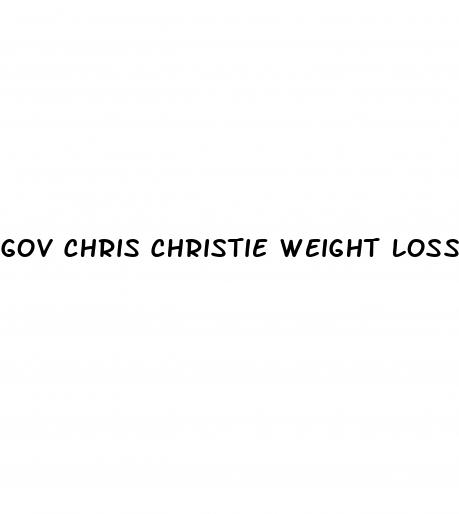 gov chris christie weight loss