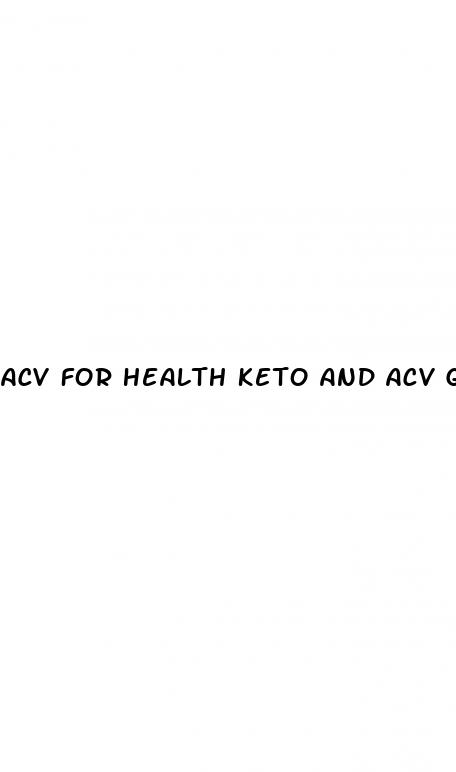 acv for health keto and acv gummies