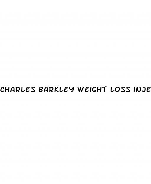 charles barkley weight loss injections