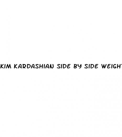 kim kardashian side by side weight loss