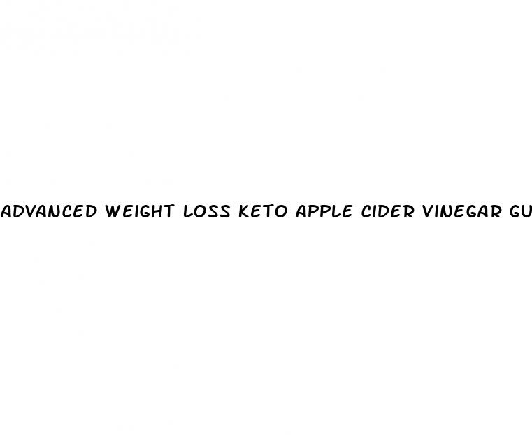 advanced weight loss keto apple cider vinegar gummies