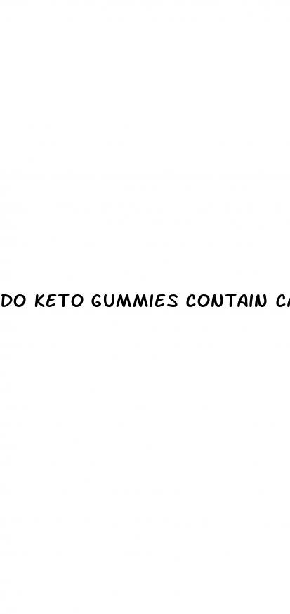 do keto gummies contain caffeine