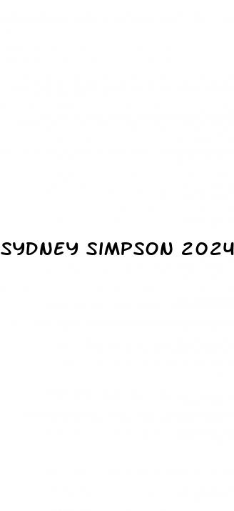 sydney simpson 2024 weight loss