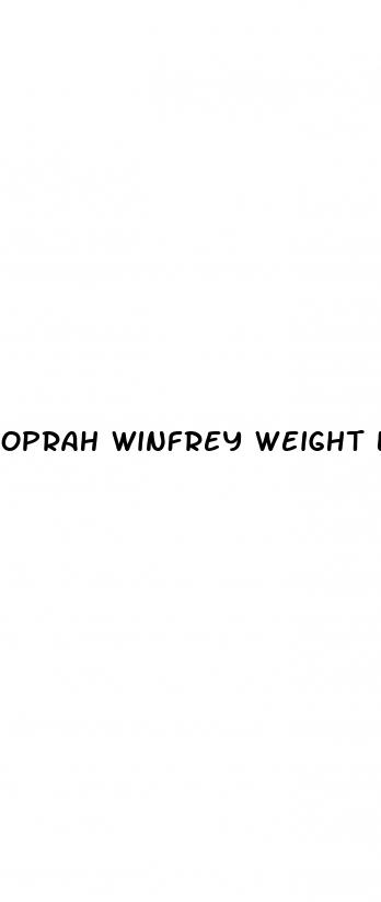 oprah winfrey weight loss tablets
