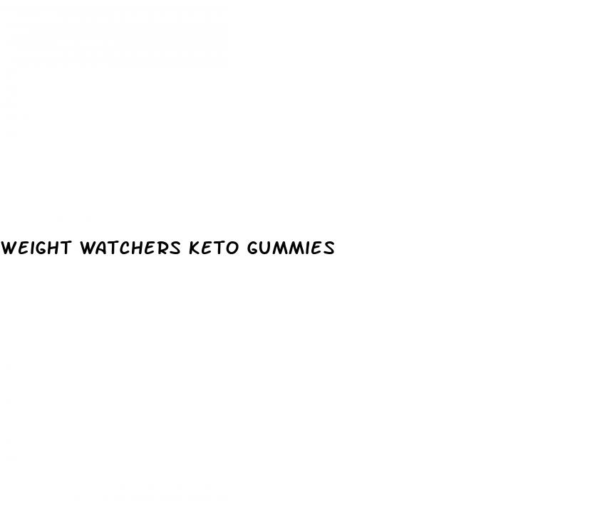 weight watchers keto gummies