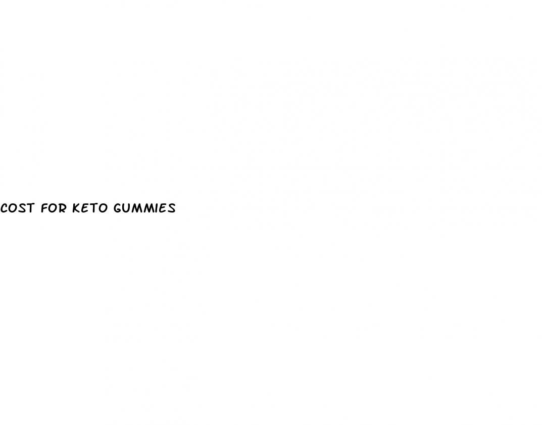 cost for keto gummies