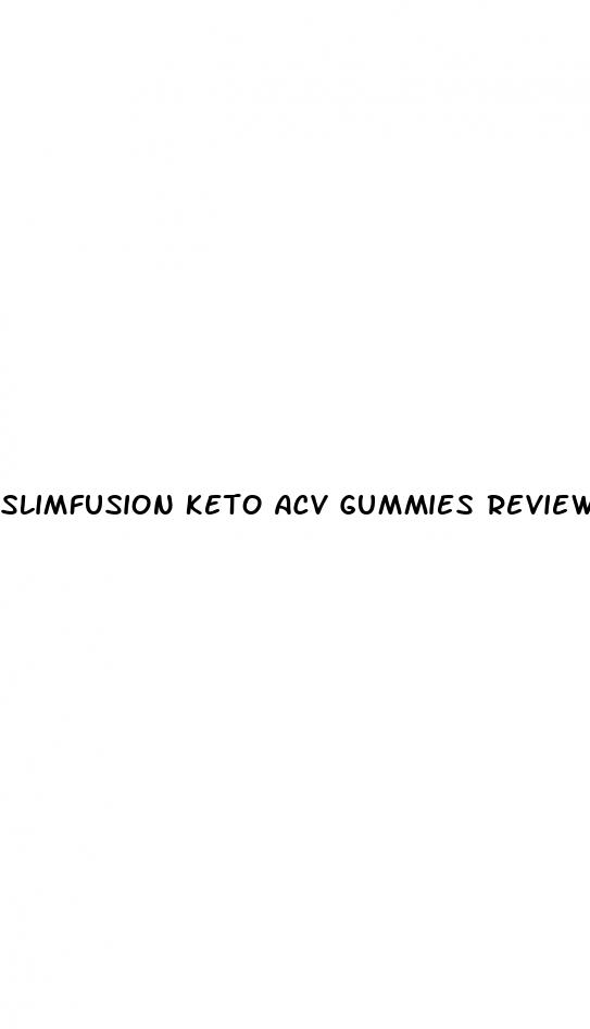 slimfusion keto acv gummies reviews