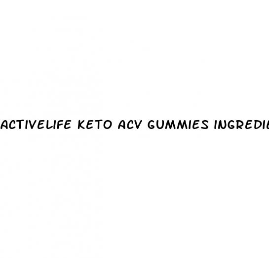 activelife keto acv gummies ingredients
