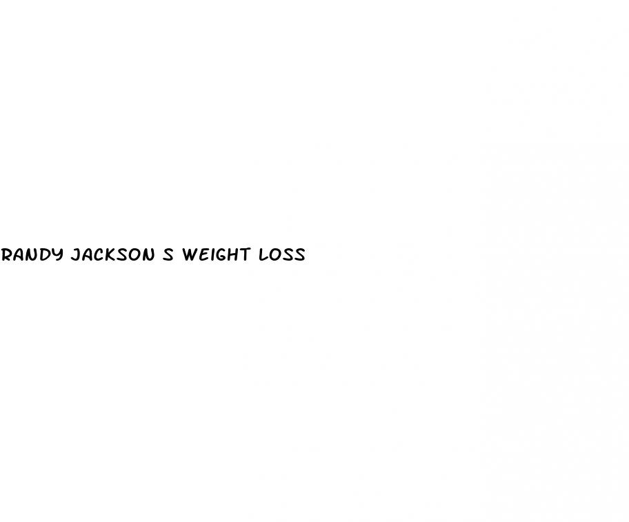 randy jackson s weight loss